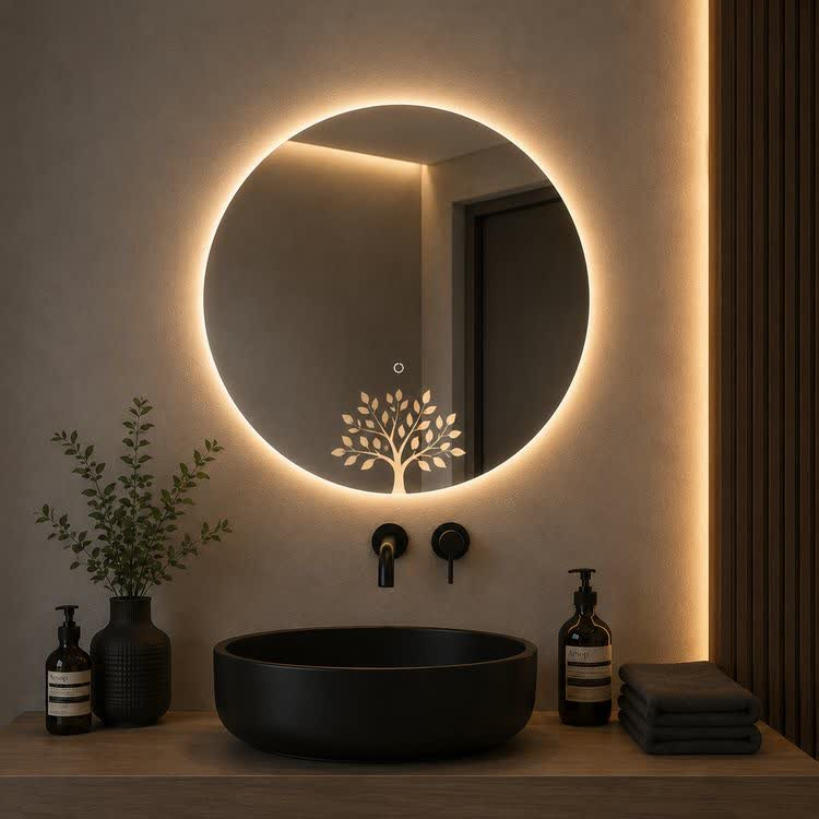 آینه بک لایت گرد کد ۴۰۰